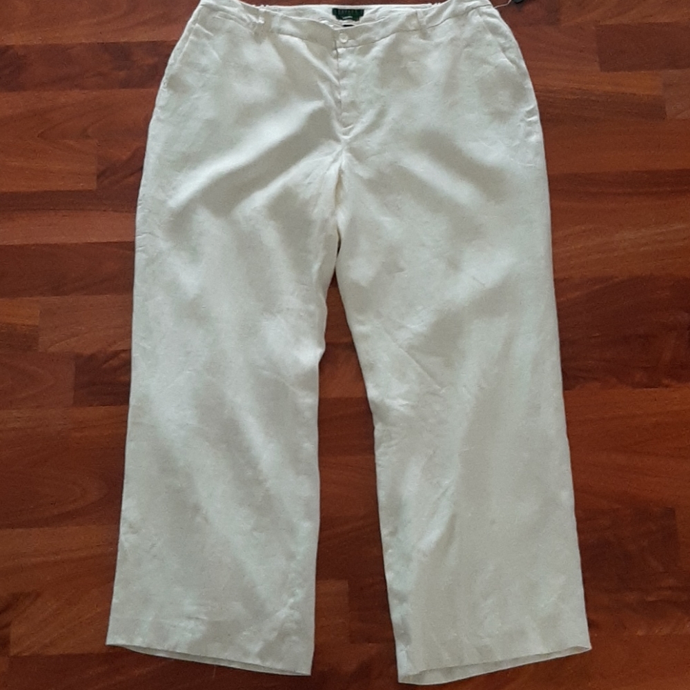 Ralph lauren Andover wide leg linen